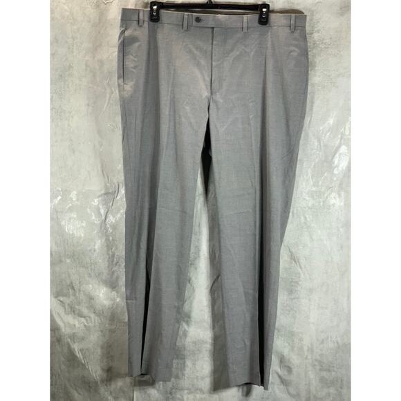 VAN HEUSEN FLEX Men's Grey Sharkskin Slim-Fit Suit Pants SZ 42X34 - Picture 1 of 9